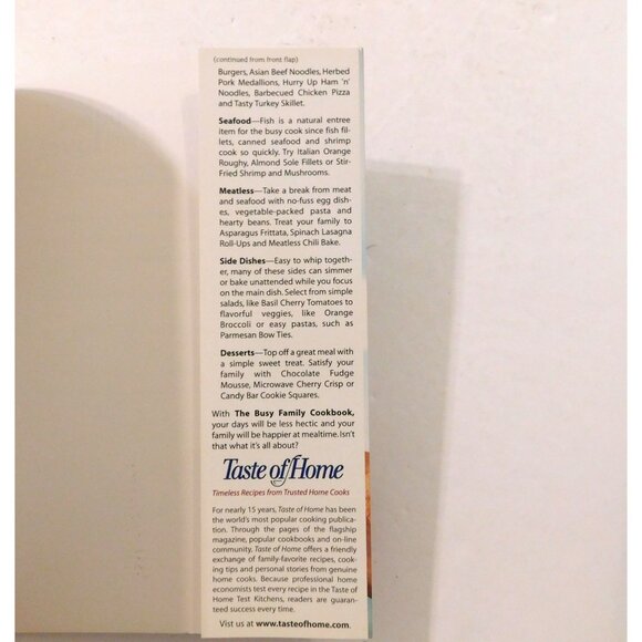 Taste of Home The Busy Family Cookbook 2007 PB 370 Recipes for Weeknight Dinners - Picture 6 of 11